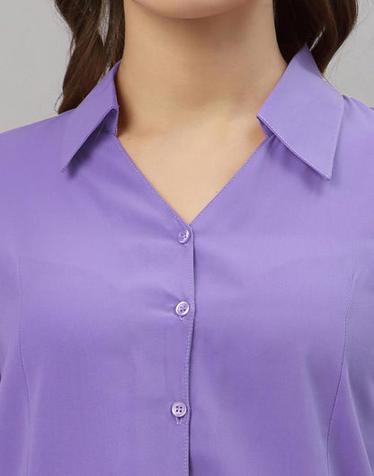 Lavender Casual Shirt