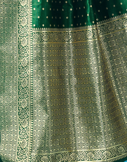 Green Jacquard Silk Saree 