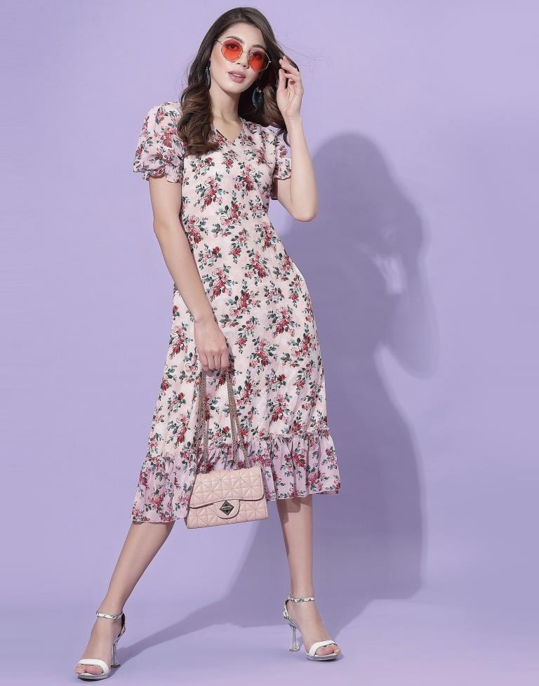 Pink Floral Dress