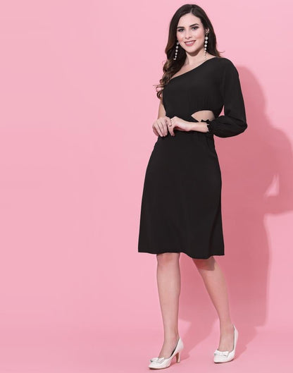 Black One Sholder Dress