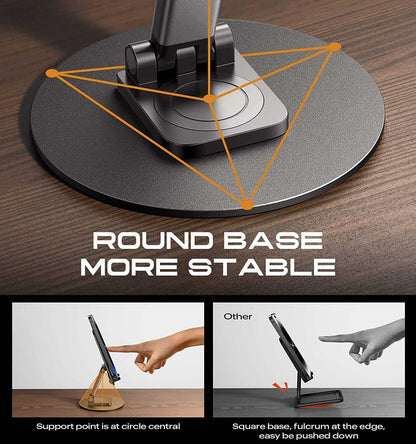 360° Rotating Aluminum Mobile Stand and Tablet - Shopsy