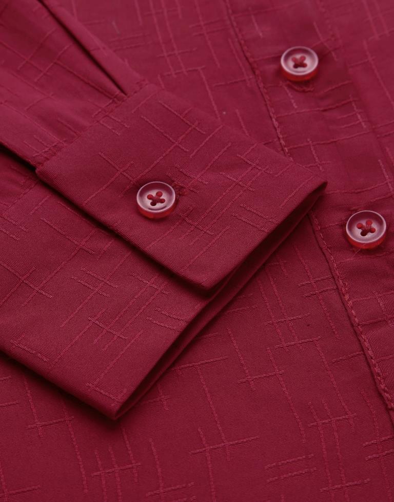 Maroon Casual Shirt