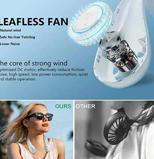 Advance Rechargeable Neck Fan