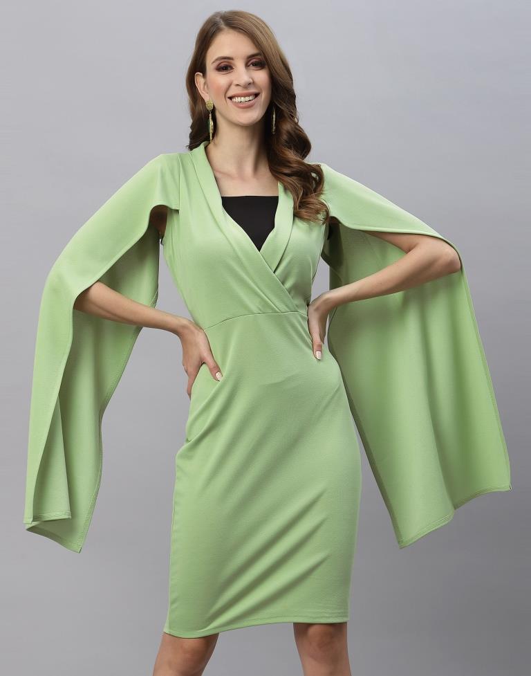 Light Green Wrap Bodycon