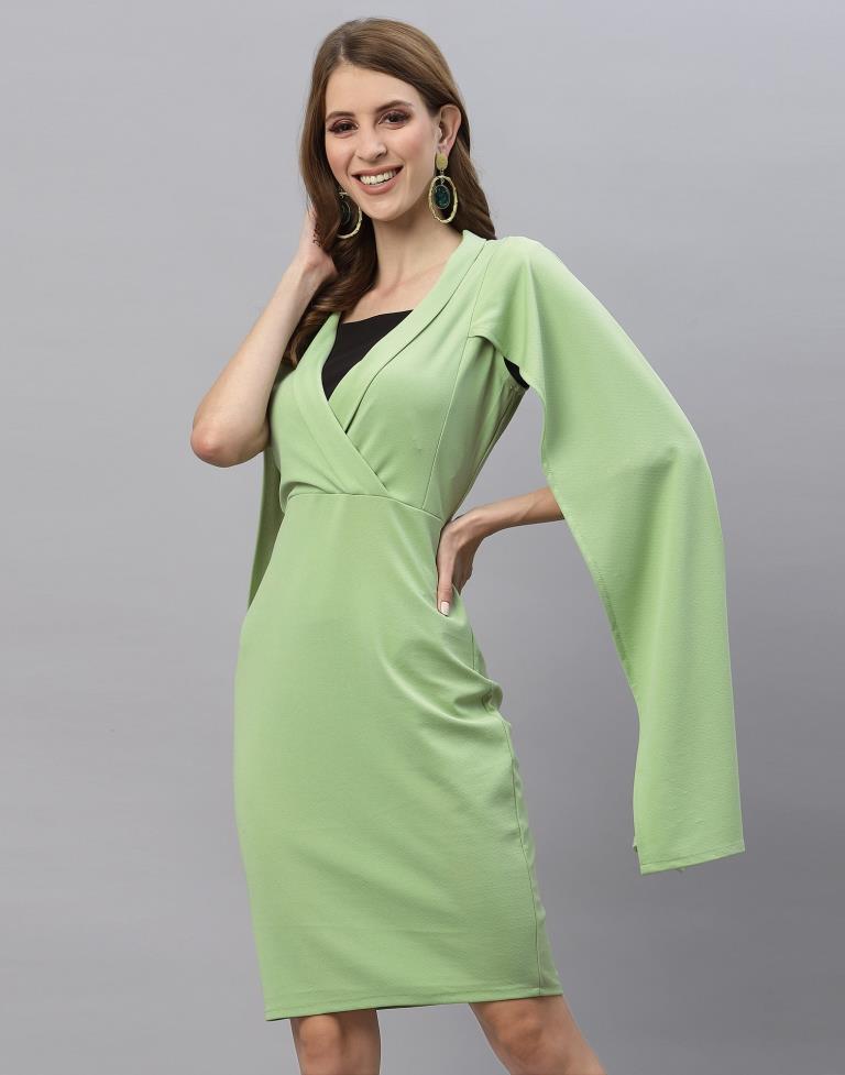 Light Green Wrap Bodycon