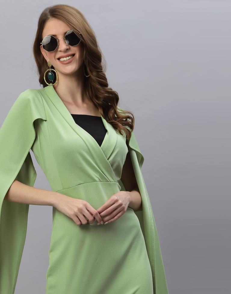 Light Green Wrap Bodycon