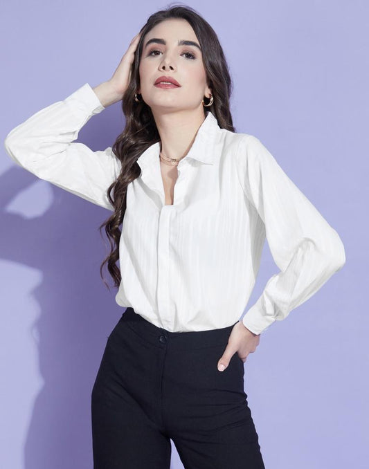 White Solid Shirt