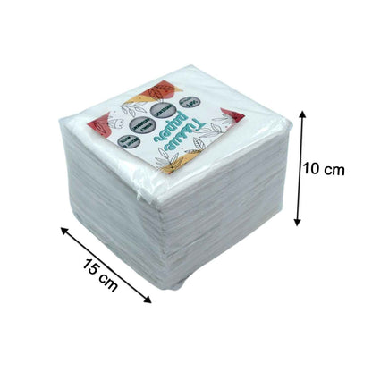 Tissue Paper For Wiping And Cleaning Purposes Of Types Of Things (100 Pcs Set Approx)