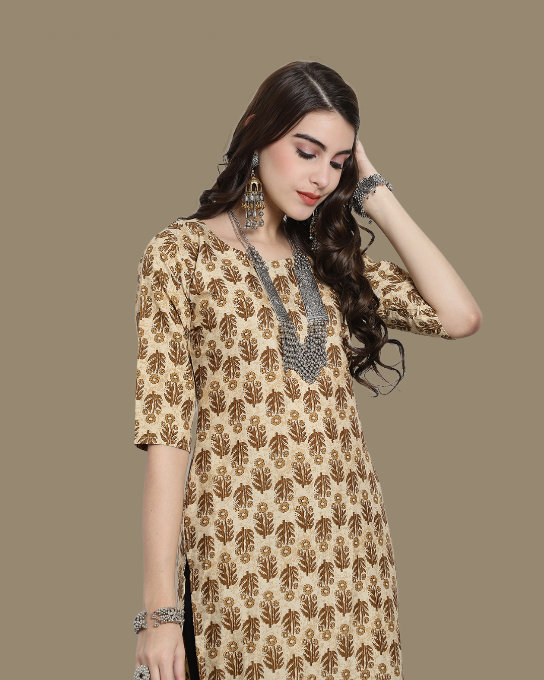 Flower Field Printed Kurta 