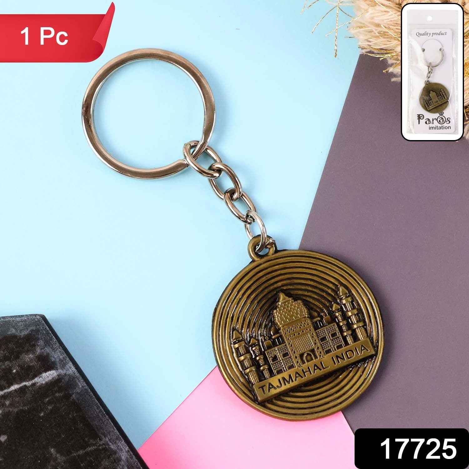 Premium Taj Mahal India Souvenir Keychain  (1 Pc)