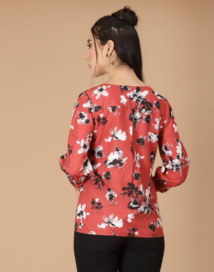 Red Digital Printed Shirt