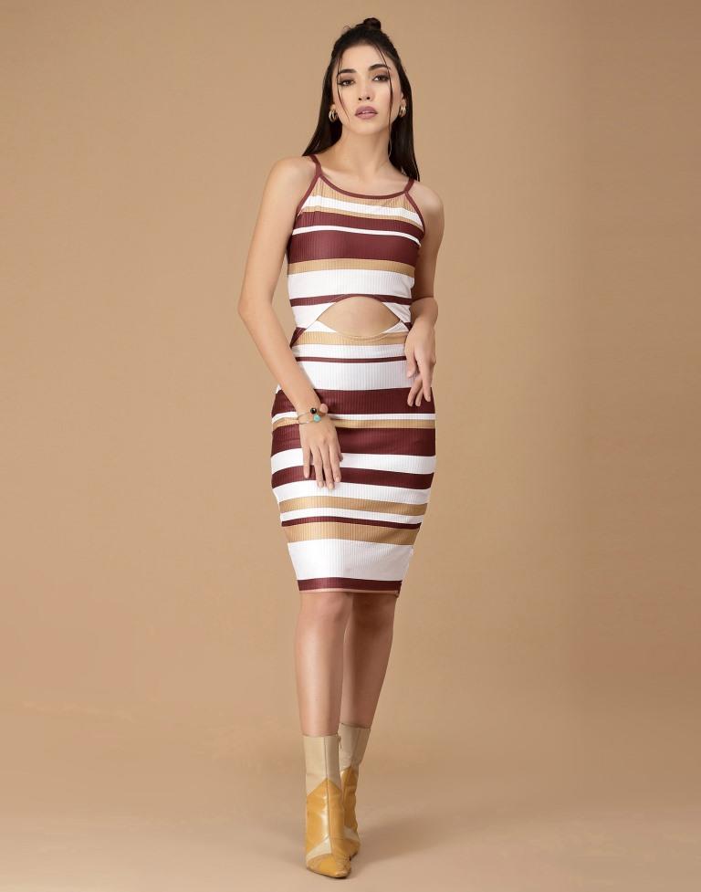 Brown Cut Out Bodycon