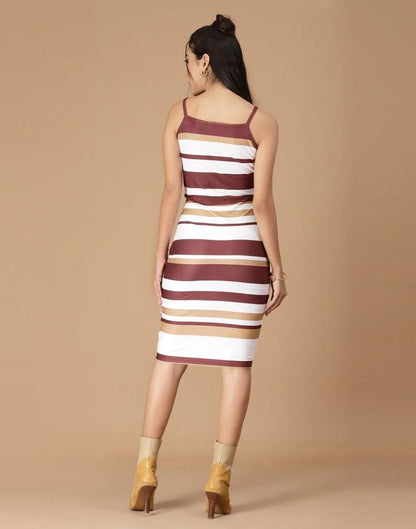 Brown Cut Out Bodycon