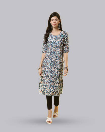 Ocean Breeze Printed Kurta 