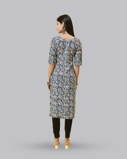 Ocean Breeze Printed Kurta 