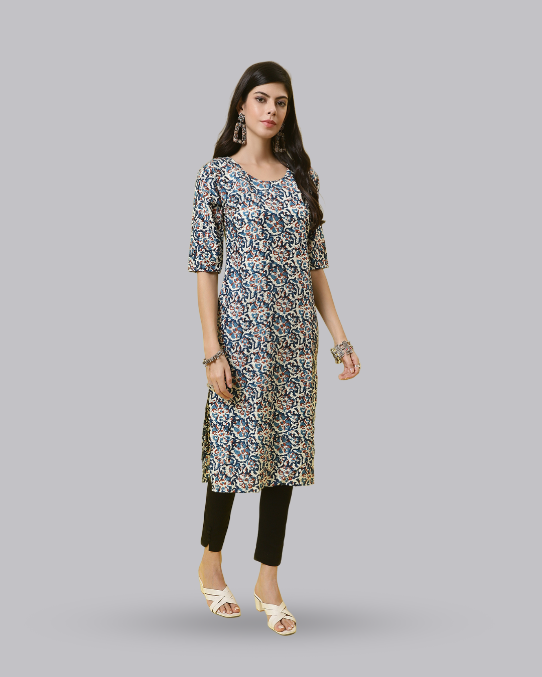 Ocean Breeze Printed Kurta 