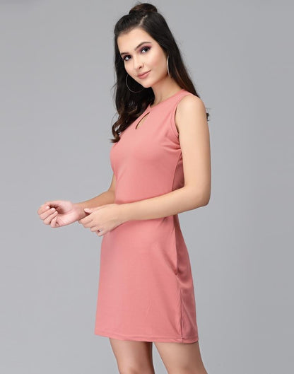 Light Pink Sleevless Bodycon 