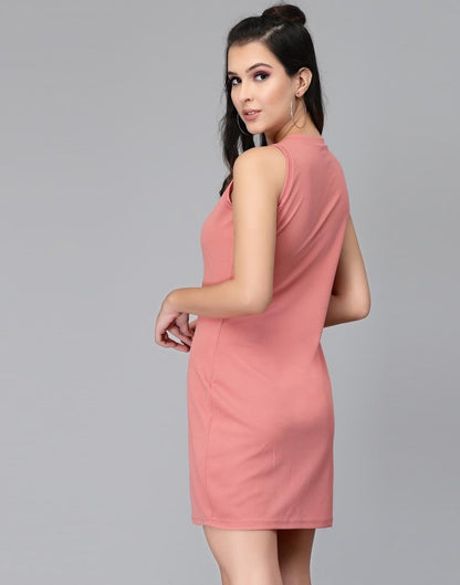 Light Pink Sleevless Bodycon 