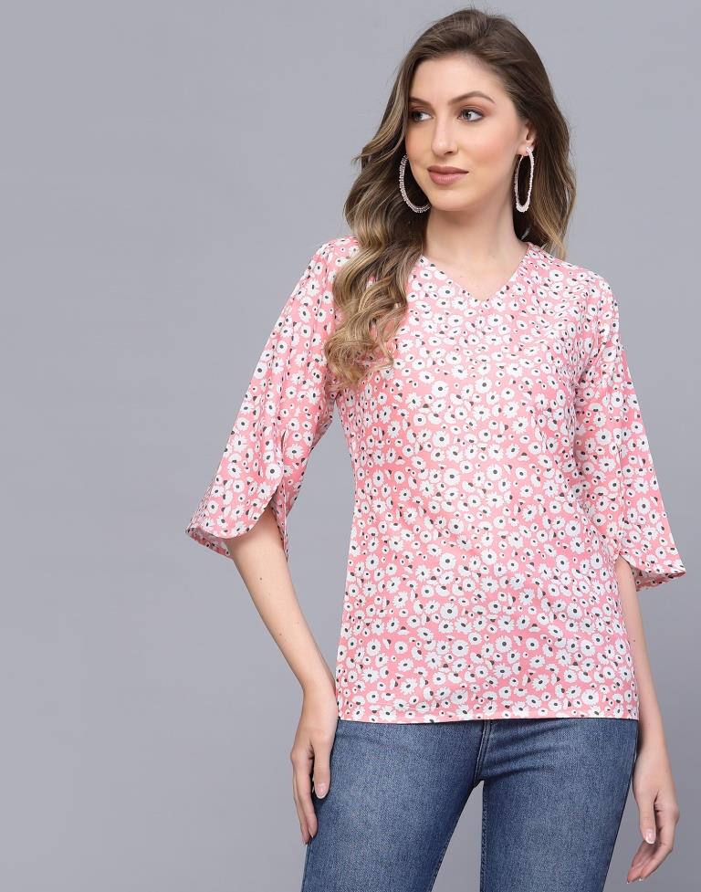 Light Pink Petal Sleeve Top 