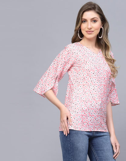 Light Pink Petal Sleeve Top 