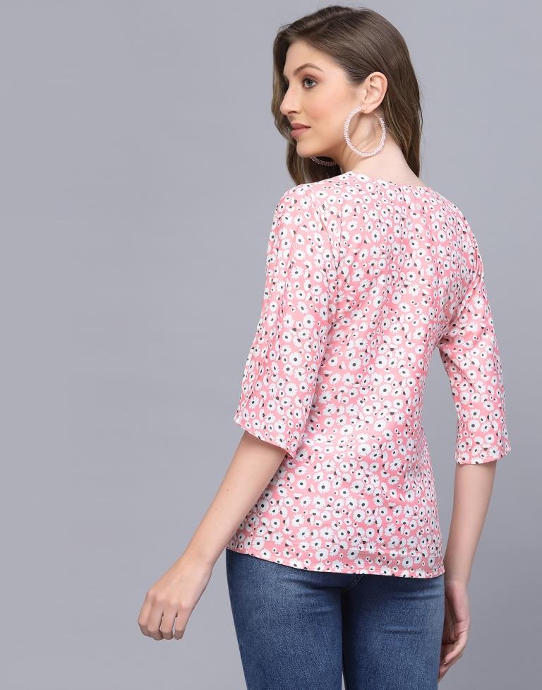 Light Pink Petal Sleeve Top 