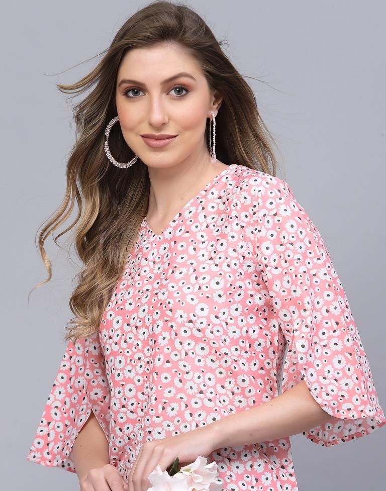 Light Pink Petal Sleeve Top 