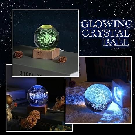 3D Crystal Lamp Ball (Assorted Design) - Shopsy