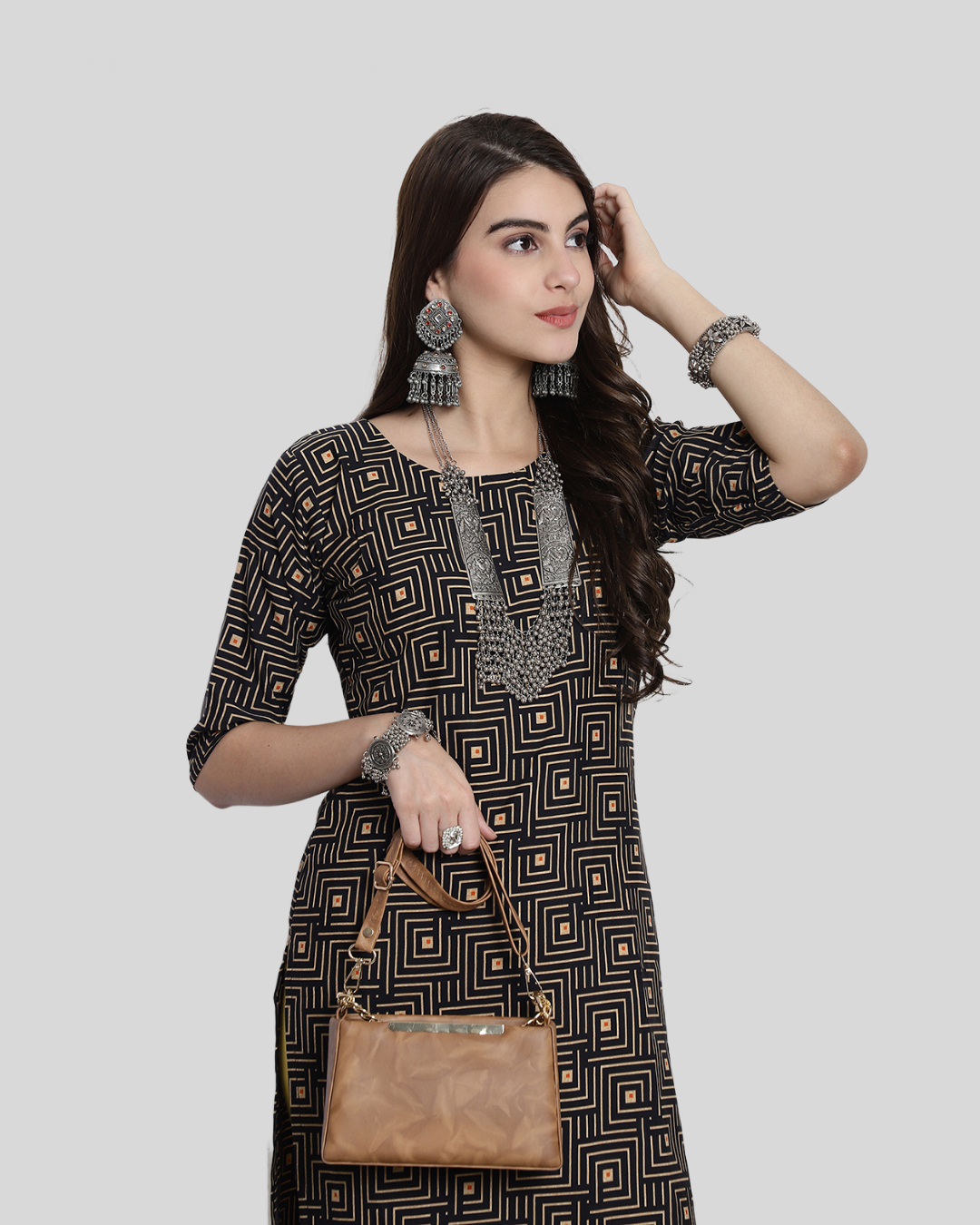 Pixel Perfect Printed Kurta 