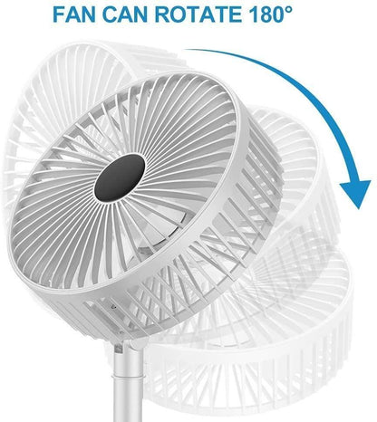 Rechargeable High Speed Folding Table Fan