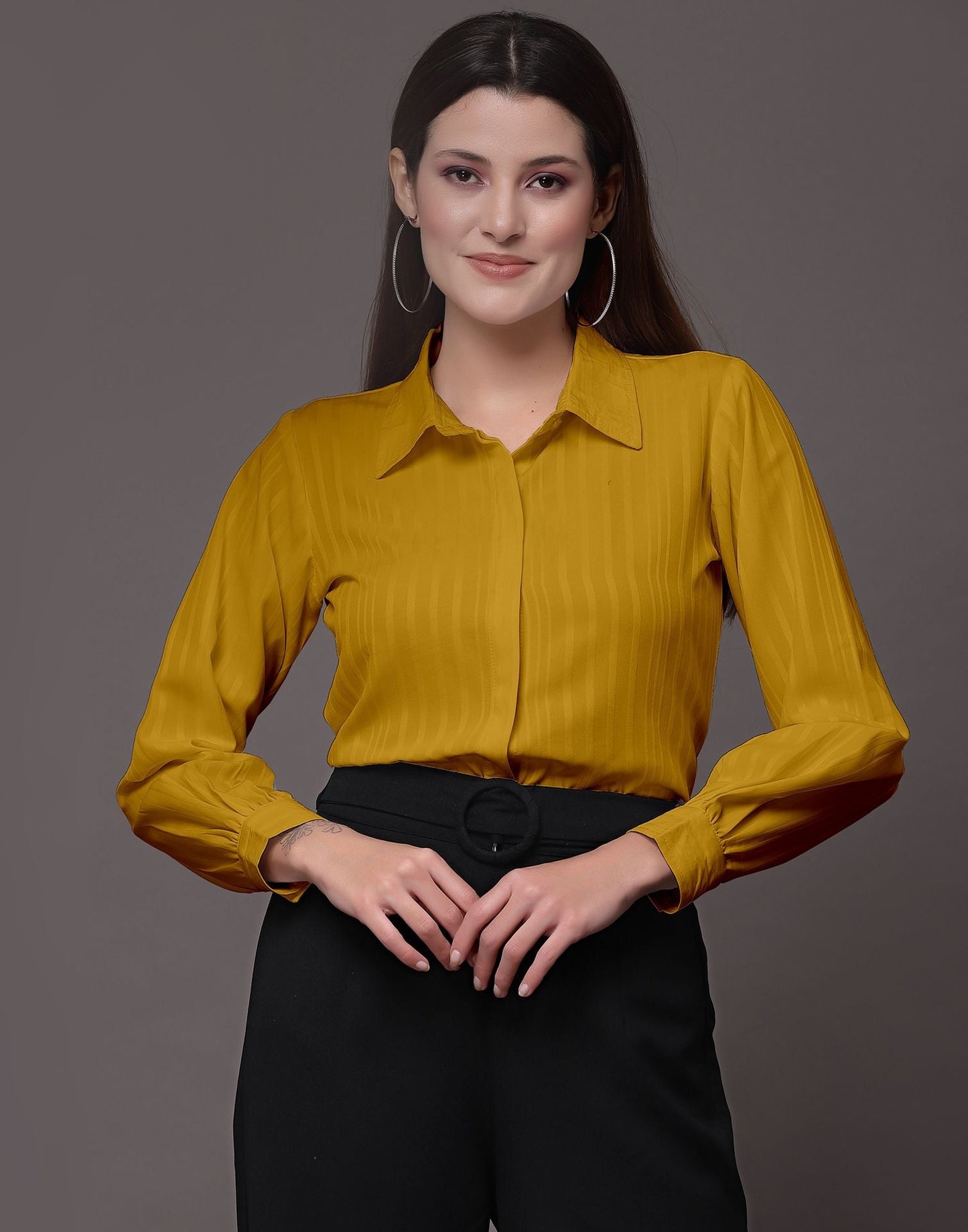 Yellow Woven  Shirt 