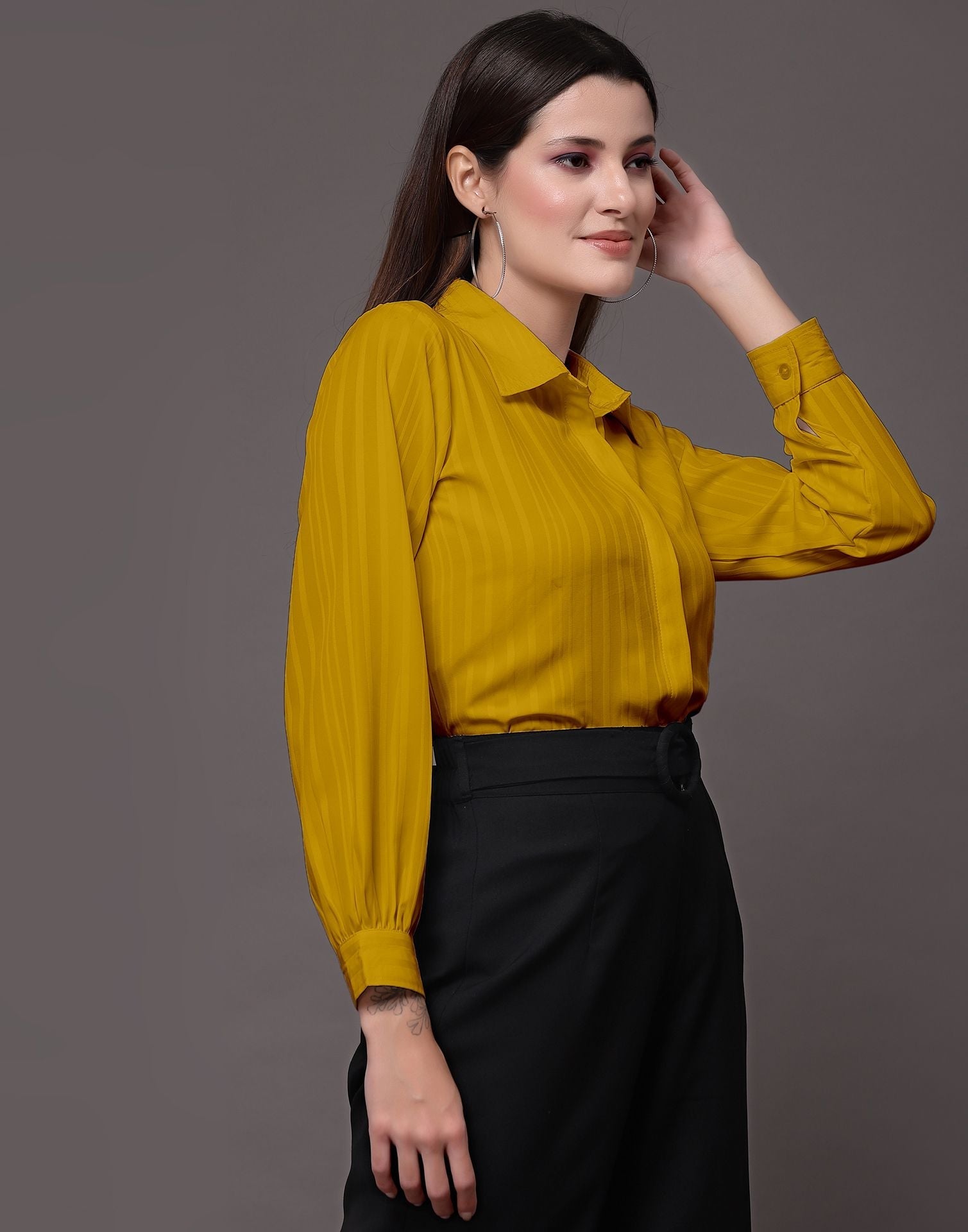 Yellow Woven  Shirt 