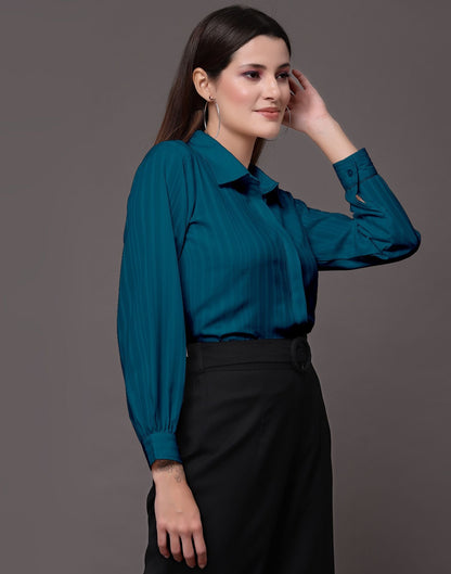 Teal Woven  Shirt 