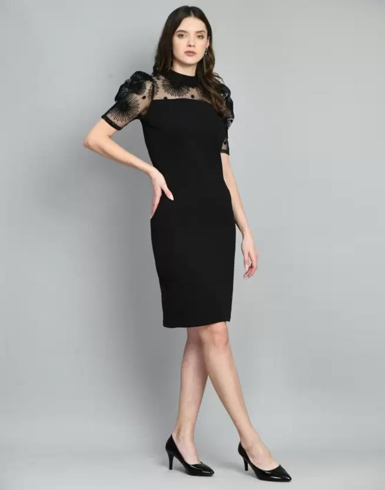 Black Plain Bodycon