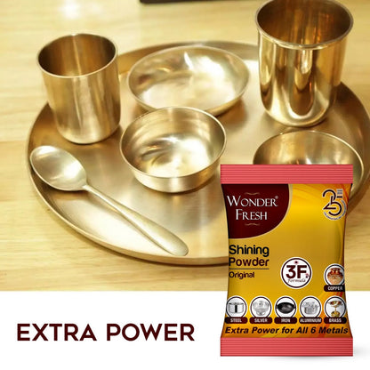 Shining Powder Cleans Polishes Copper Brass Silver Aluminum Iron Steel Removes 200 GM