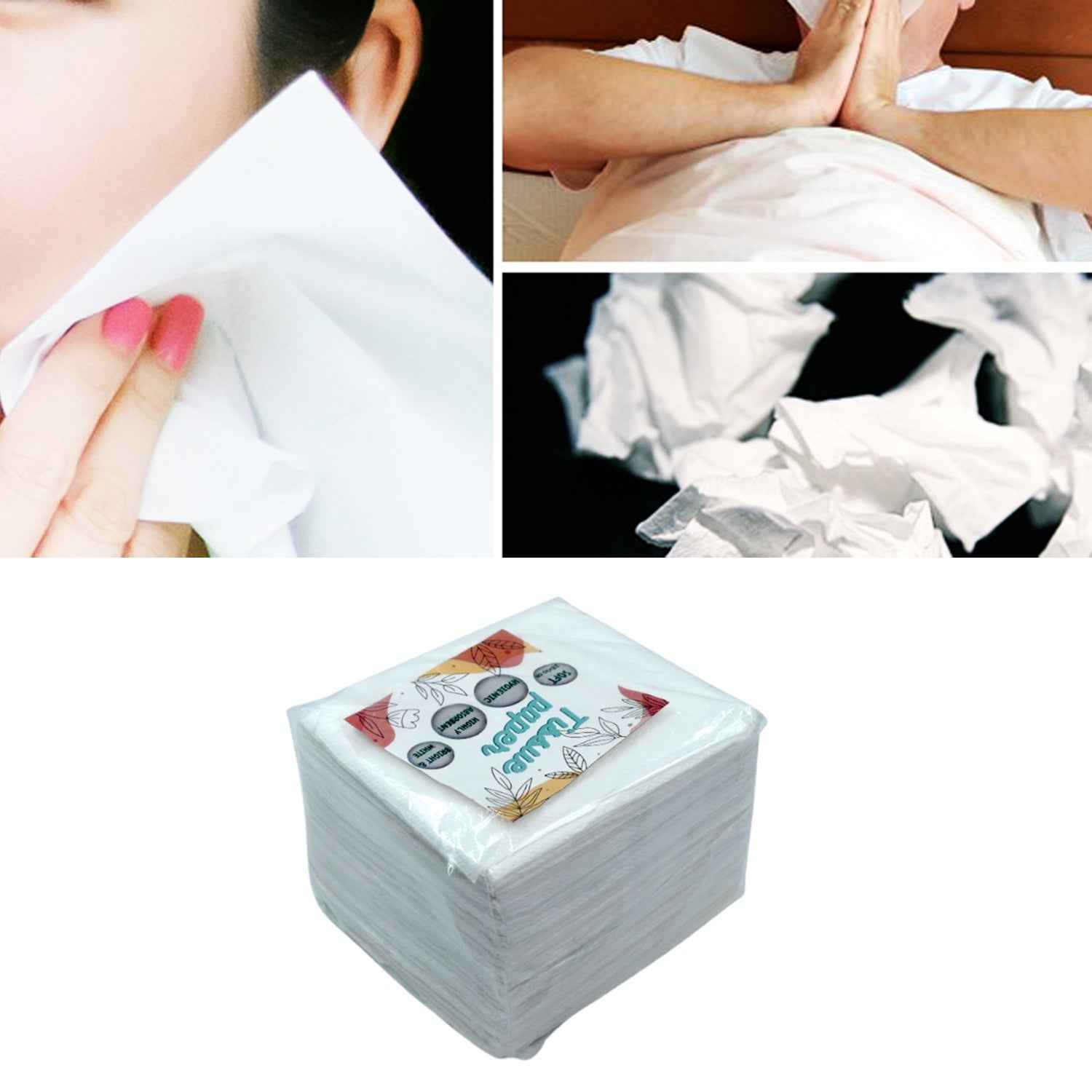 Tissue Paper For Wiping And Cleaning Purposes Of Types Of Things (100 Pcs Set Approx)