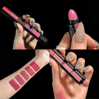 5 in 1 Shades Premium Lipstick (Pack of 2)