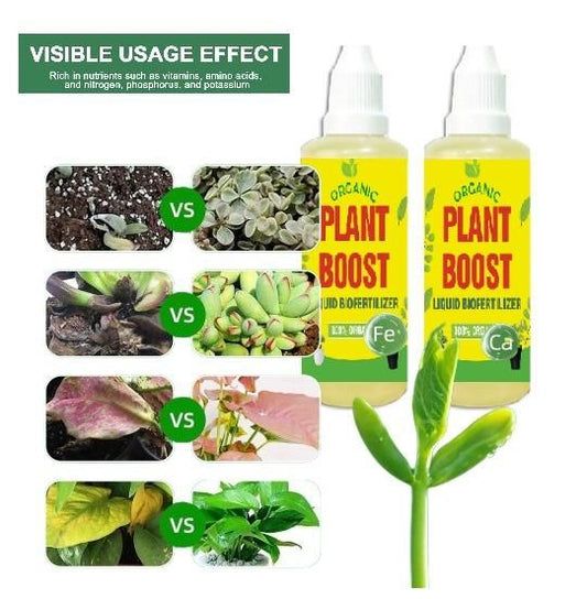 Plant Boost Liquid Biofertilizer for All Crops, Organic (BUY 1 GET 3 FREE)