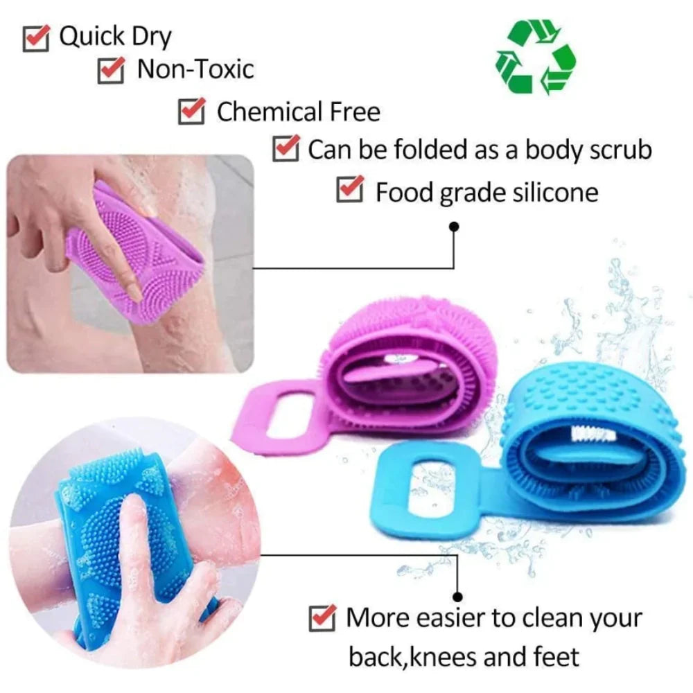 Silicone Body Scrubber Belt (Buy 1 Get 1 Free)