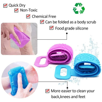 Silicone Body Scrubber Belt (Buy 1 Get 1 Free)