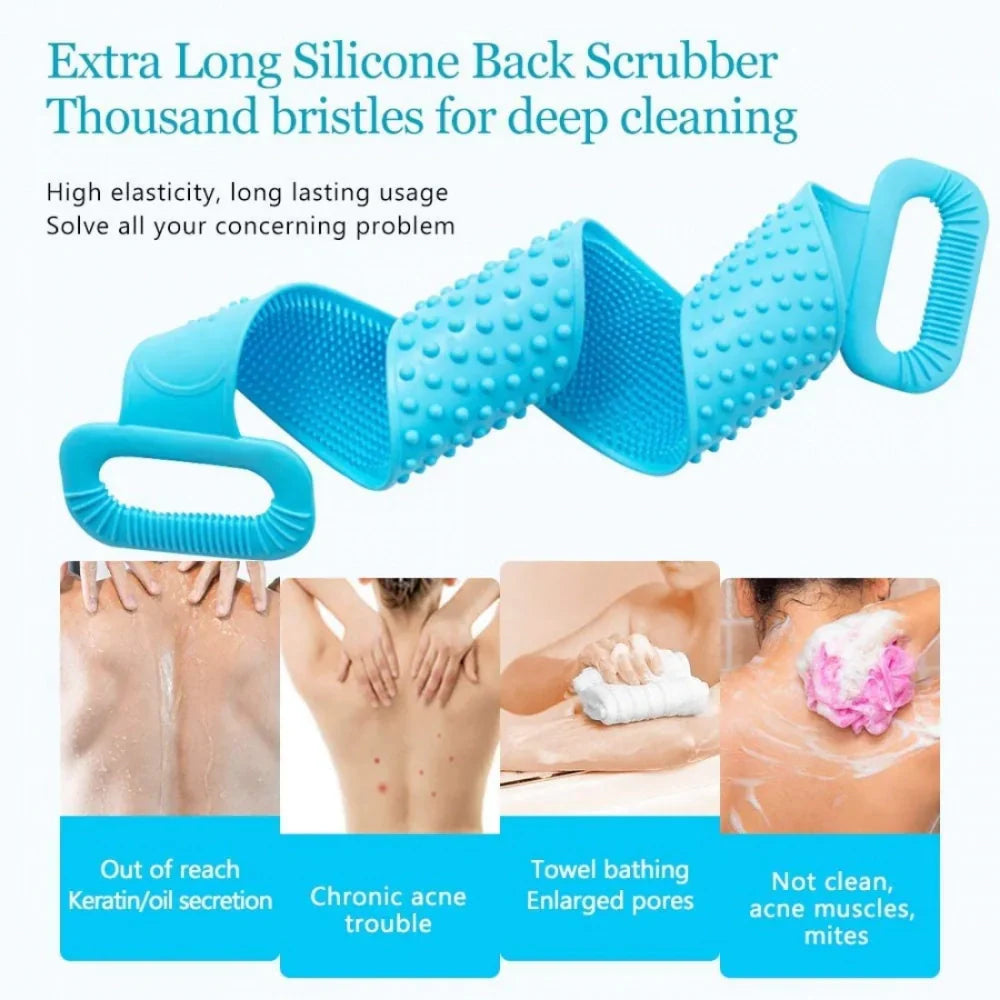 Silicone Body Scrubber Belt (Buy 1 Get 1 Free)