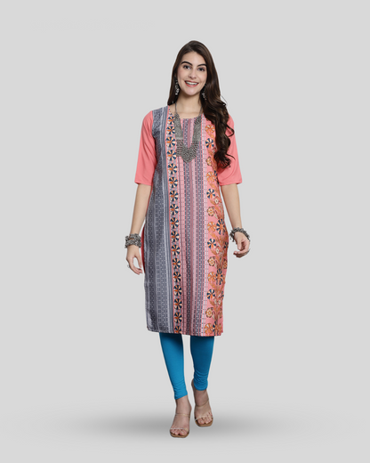 Soft Tones Printed Kurta 