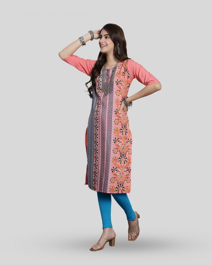 Soft Tones Printed Kurta 