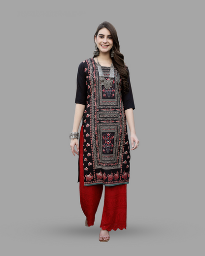 Timeless Style Black Kurta 