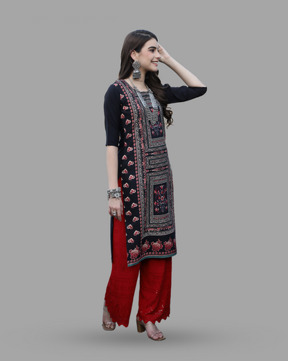 Timeless Style Black Kurta 