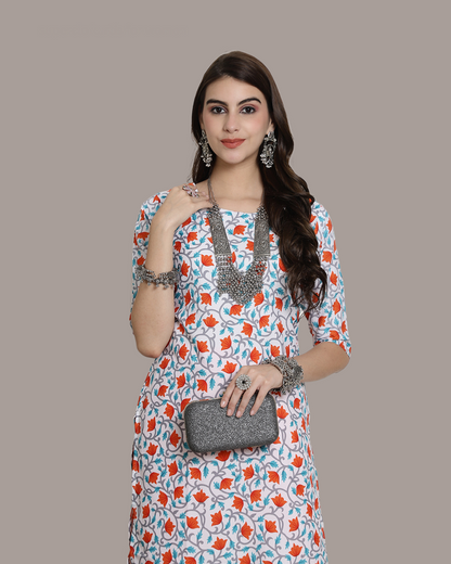 Ivory Orange Blossom Kurta 