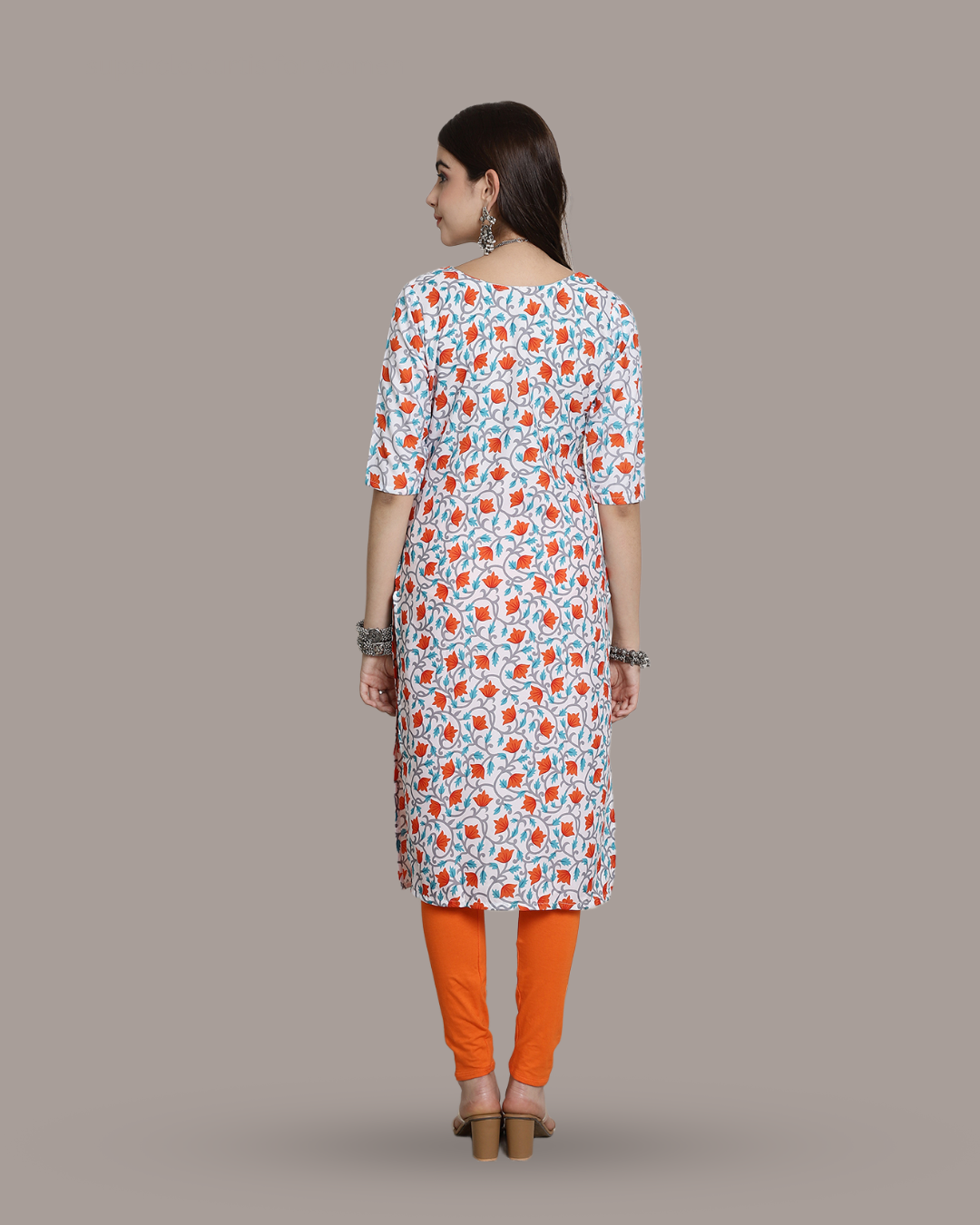 Ivory Orange Blossom Kurta 