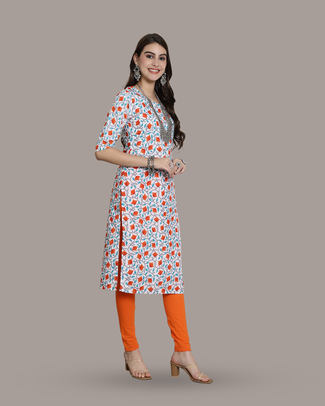 Ivory Orange Blossom Kurta 