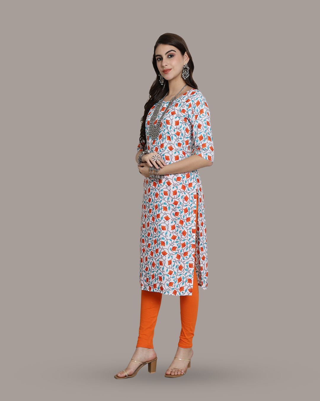 Ivory Orange Blossom Kurta 