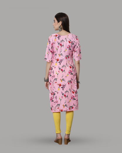 Flower Power Pink Kurta 