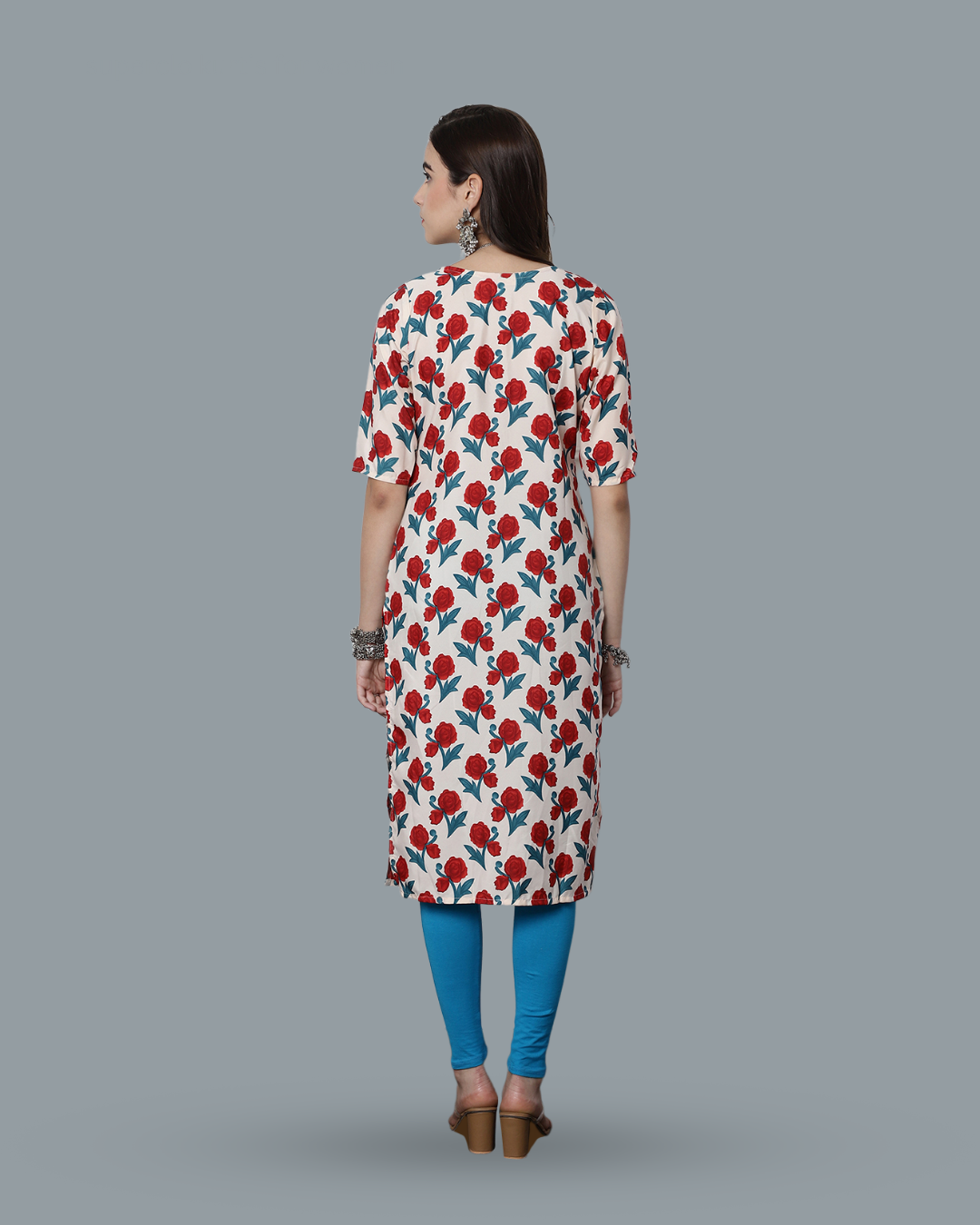 Snow Rose Printed Kurta 